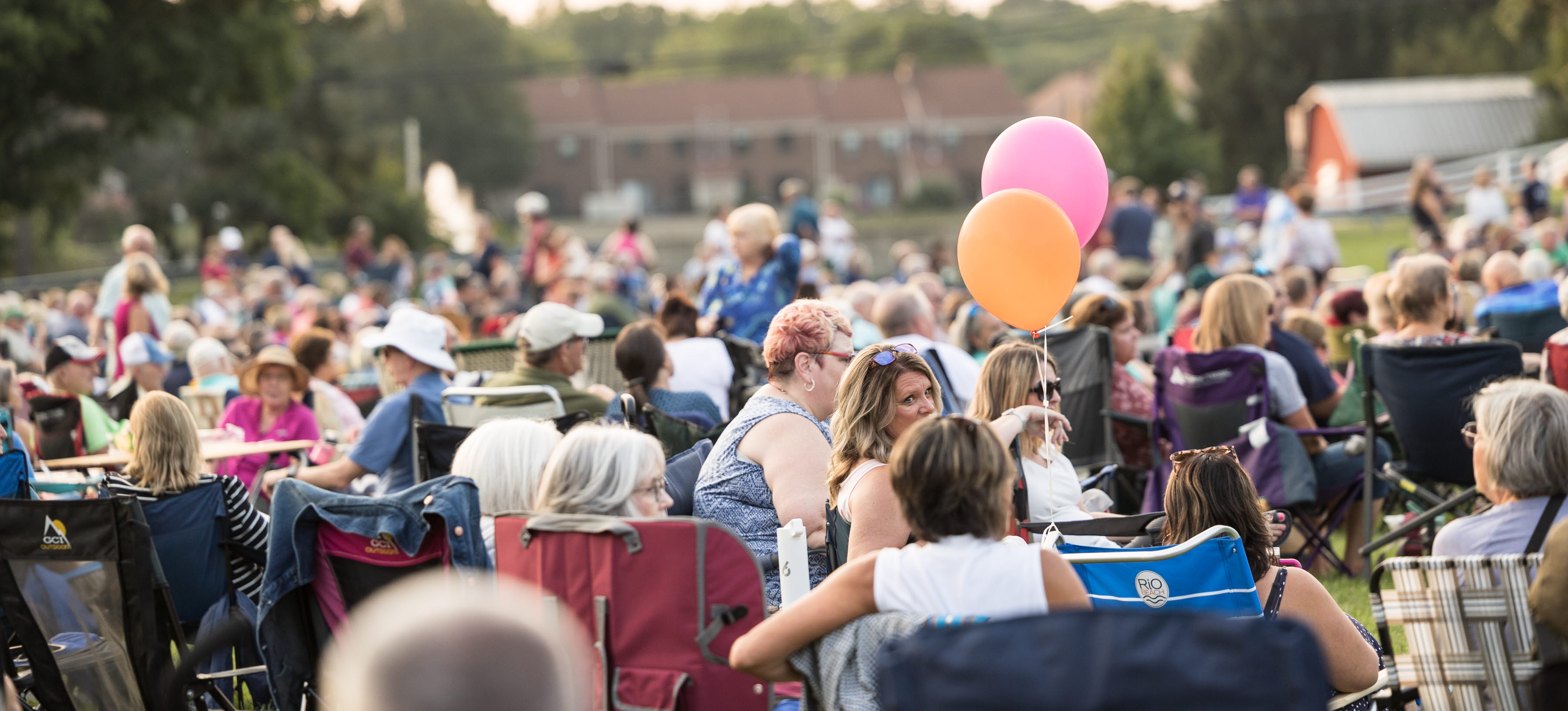 Photo of crowd in Greenfield Park for summer concert 